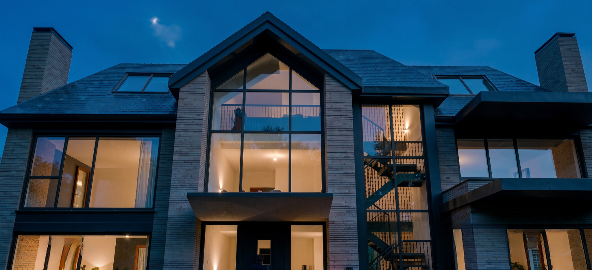 Contemporary North51 residential architecture at dusk